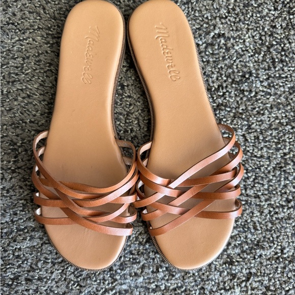 Madewell The Tracie Crisscross Slide Sandal size 6 - Picture 2 of 3